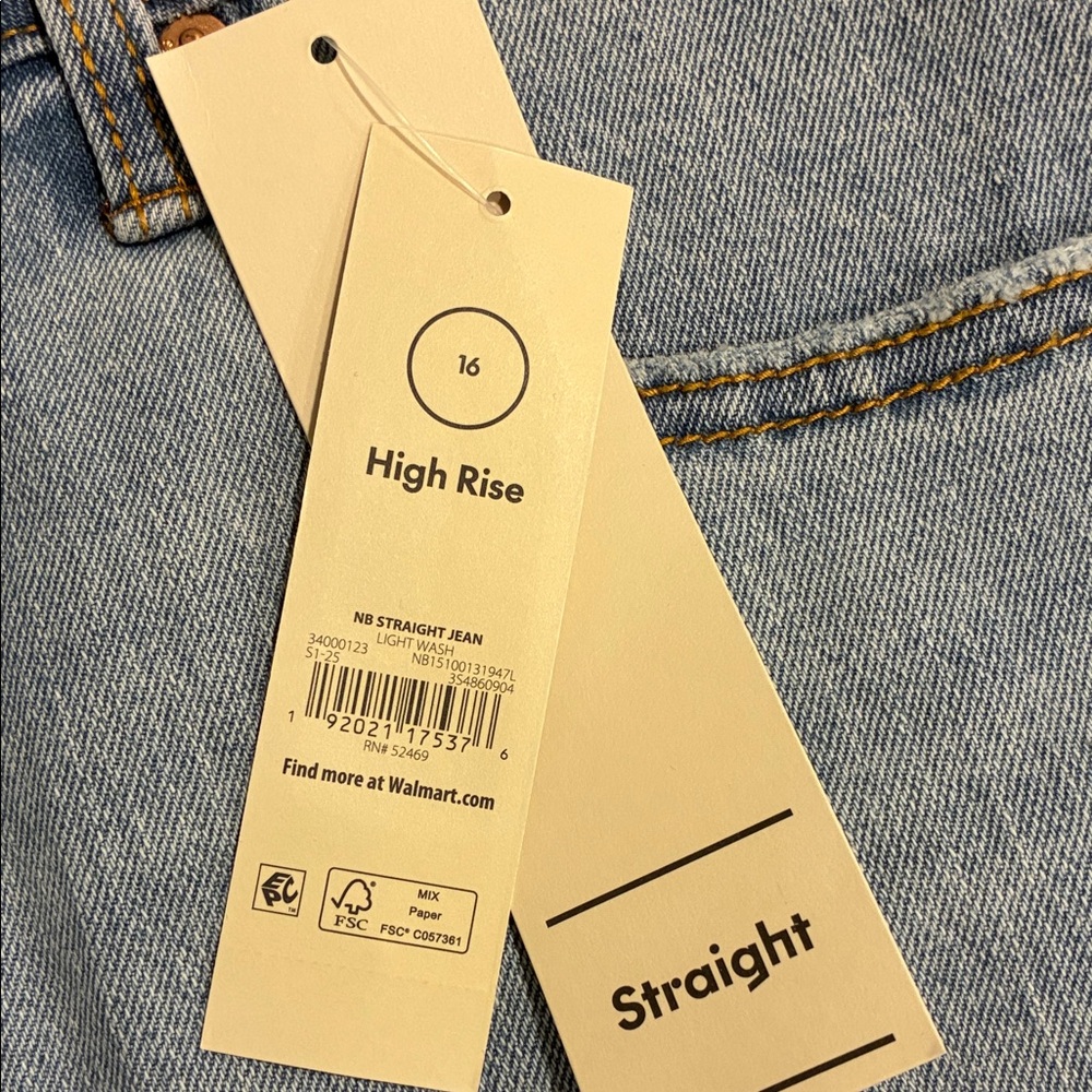 No Boundaries Light Blue Straight Jeans - Picture 7 of 8